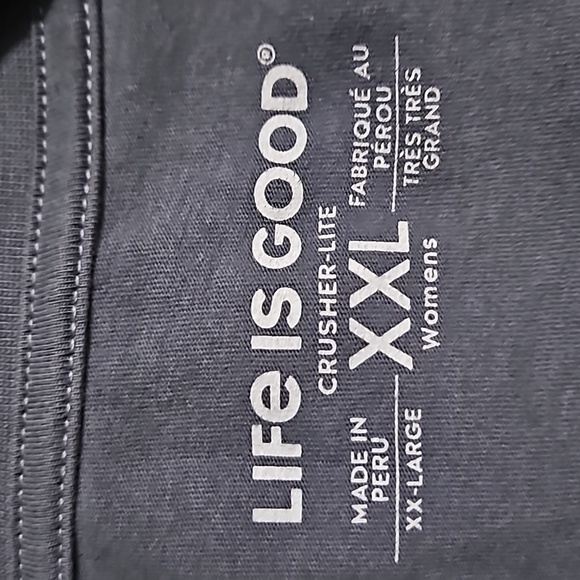 Long sleeve Life is Good, pumpkin tshirt size 2XL. - Picture 3 of 3